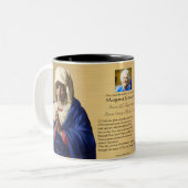 宗教カトリックヴァージンマリア葬祭記念 ツートーンマグカップ (正面左)