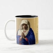 宗教カトリックヴァージンマリア葬祭記念 ツートーンマグカップ (左)