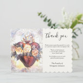 宗教カトリックヴァージンマリハート弔慰  サンキューカード (スタンド正面)