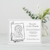 宗教カトリックヴァージンマリーイエスコンドリエンス サンキューカード (スタンド正面)