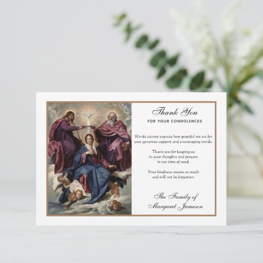 宗教カトリックヴァージンマリー・イエズス・コンドレンスT サンキューカード (スタンド正面)