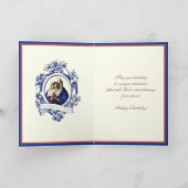 宗教カトリックヴァージンメアリーヘイルメアリーラテン カード (内部)