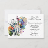 宗教カトリックヴァージンメアリー弔意 サンキューカード (正面)