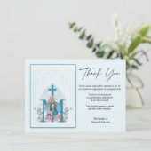 宗教カトリックヴァージンメアリー弔意 サンキューカード (スタンド正面)