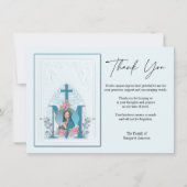 宗教カトリックヴァージンメアリー弔意 サンキューカード (正面)