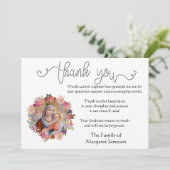 宗教カトリックヴァージンメアリー弔意 サンキューカード (スタンド正面)