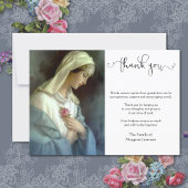 宗教カトリックヴァージンメアリー弔意 サンキューカード