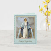 宗教カトリックヴァージンメアリー記念カード カード (黄色い花)