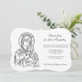 宗教カトリックヴァージン&チャ   イルド サンキューカード (スタンド正面)