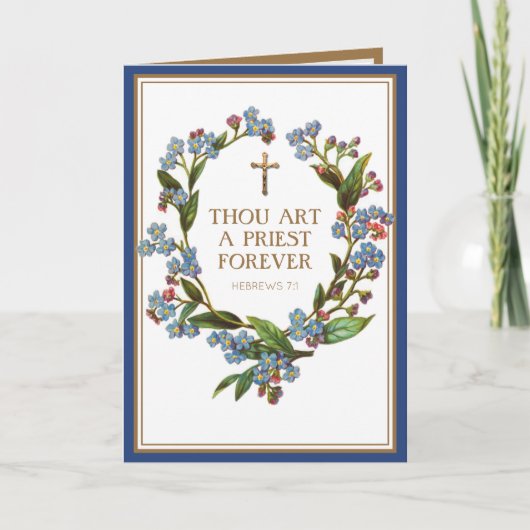 宗教カトリック司教授与記念日 カード (正面)