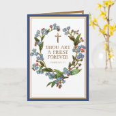 宗教カトリック司教授与記念日 カード (黄色い花)