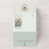 宗教カトリック大量供養ヴァージンマリアオール オールインワン招待状 (外側)