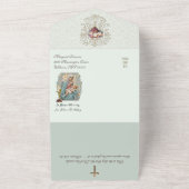 宗教カトリック大量供養ヴァージンマリアオール オールインワン招待状 (外側)