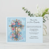 宗教カトリック弔問イエスの葬儀 サンキューカード (スタンド正面)