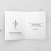 宗教カトリック復活祭の復活ヴィンテージ シーズンカード (内部)