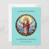 宗教カトリック復活祭イエス復活 シーズンポストカード (正面/裏面)