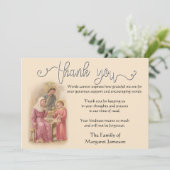 宗教カトリック感謝してい聖家族弔慰 サンキューカード (スタンド正面)