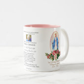 宗教カトリック教の葬儀の記念物 ツートーンマグカップ (正面右)