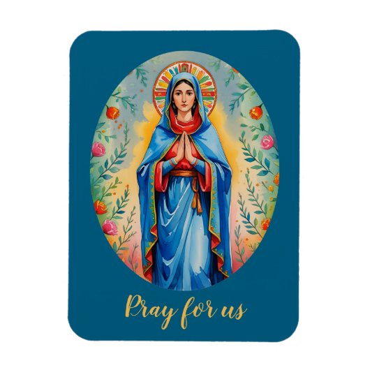 宗教カトリック教会のマリア マグネット (縦)