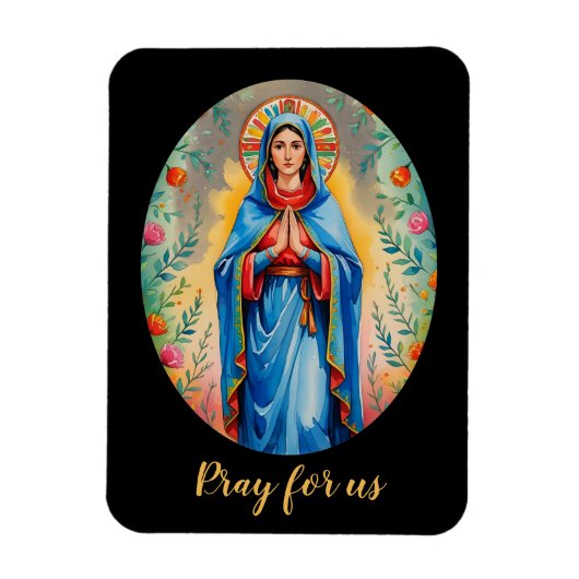 宗教カトリック教会のマリア マグネット (縦)