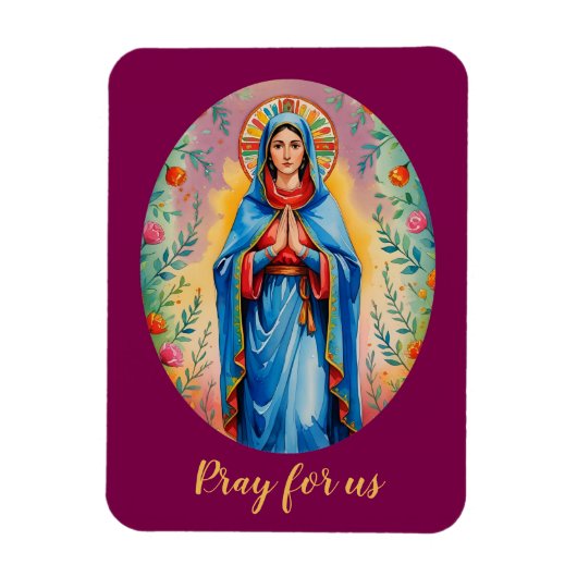 宗教カトリック教会のマリア マグネット (縦)