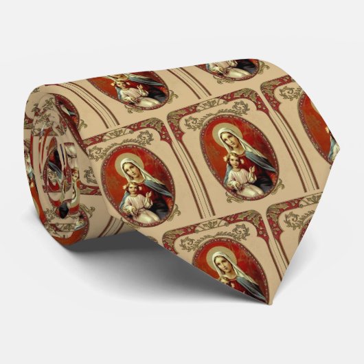 宗教カトリック教徒によって賛美される聖母マリアイエス・キリスト ネクタイ (ロール)