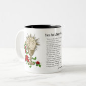 宗教カトリック神官レッドローズ聖霊 ツートーンマグカップ (正面左)