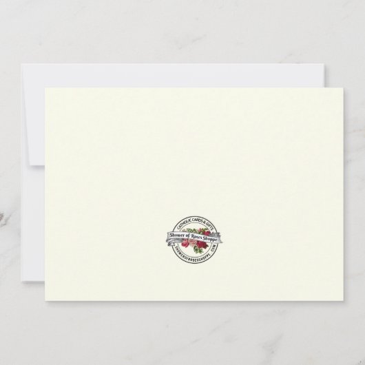 宗教カトリック聖なるハートイエスの哀悼 サンキューカード (裏面)