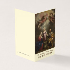 宗教カトリック葬儀記念聖札 名刺