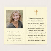 宗教カトリック葬儀記念聖札 名刺 (内部フラット)