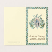 宗教カトリック葬儀記念聖札 名刺 (外部フラット)