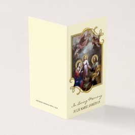 宗教カトリック葬儀記念聖札 名刺