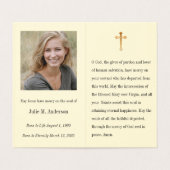 宗教カトリック葬儀記念聖札 名刺 (内部フラット)