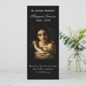 宗教カトリック葬祭悔やみや弔慰サンキューカード カード (スタンド正面)