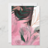 宗教ガーリー洗礼招待状 招待状 (裏面)