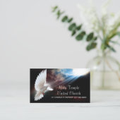 宗教キリスト教のドーブスピリチュアル教会賛辞 名刺 (スタンド正面)