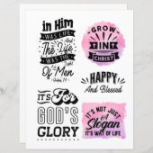 宗教キリスト教イエス引用文聖句 (正面/裏面)