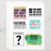 宗教キリスト教イエス引用文聖句 (正面/裏面)