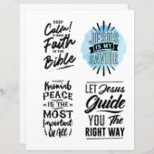 宗教キリスト教イエス引用文聖句 (正面/裏面)