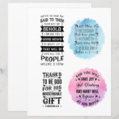 宗教キリスト教イエス引用文聖句 (正面/裏面)