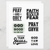 宗教キリスト教イエス引用文聖句 (正面/裏面)