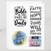 宗教キリスト教イエス引用文聖句 (正面/裏面)