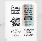 宗教キリスト教イエス引用文聖句 (正面/裏面)