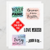 宗教キリスト教イエス引用文聖句 (正面/裏面)