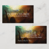 宗教キリスト教パスタースピリチュアル教会の称賛 名刺 (正面/裏面)