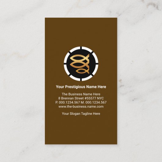 宗教キリスト教三魚レトロ層教会 名刺 (裏面)