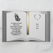 宗教キリスト教記念カード妻用 カード (内部)