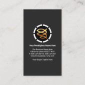 宗教キリスト教魚レトロ層牧師 名刺 (裏面)