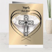 宗教キリスト教60結婚周年記念カード カード (裏面)