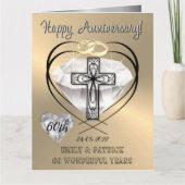 宗教キリスト教60結婚周年記念カード カード (正面)